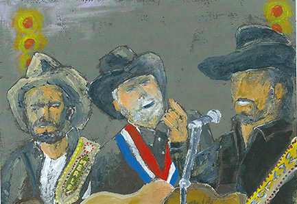 Merle, Willie and Waylon by Gene McCormick