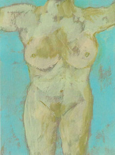 Painting of female nude by Gene McCormick