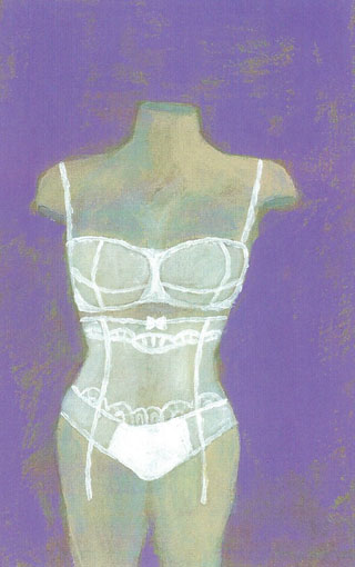 Painting of lingerie by Gene McCormick